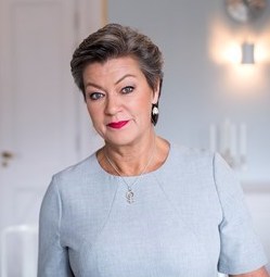 Ylva Johansson Commissioner for Home Affairs